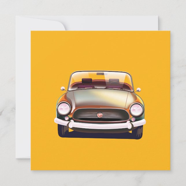 Anúncio Vintage Classic car (Frente)