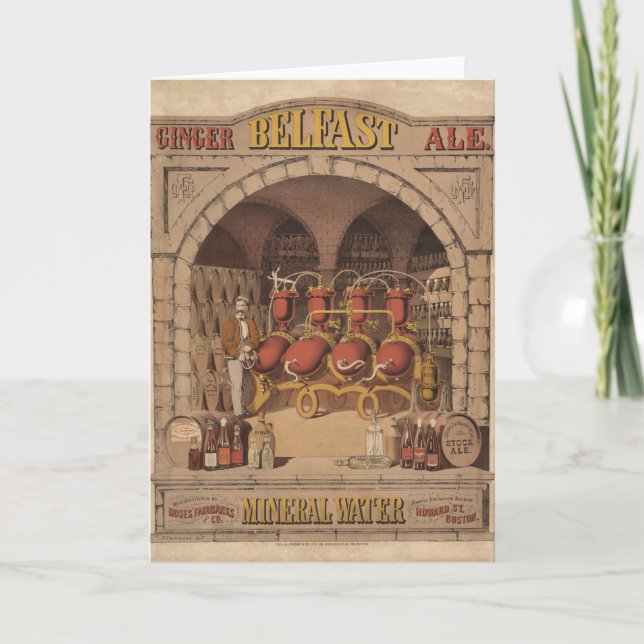 Anúncio Vintage Para Belfast Ginger Ale. (Frente)