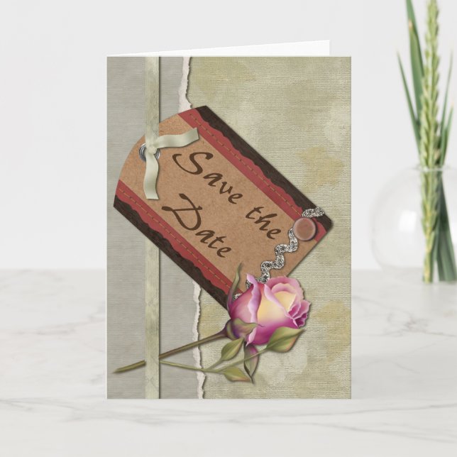 Anúncio Vintage Save the Date (Frente)