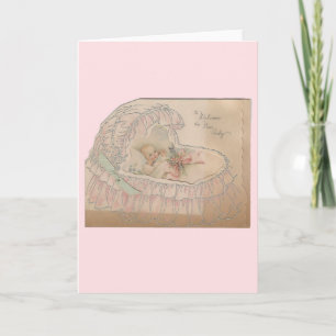 Anúncio Vintage Welcome New Baby