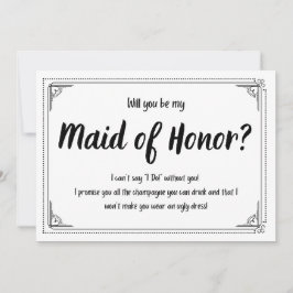 Anúncio Você Vai Pela Minha Madrinha de casamento?