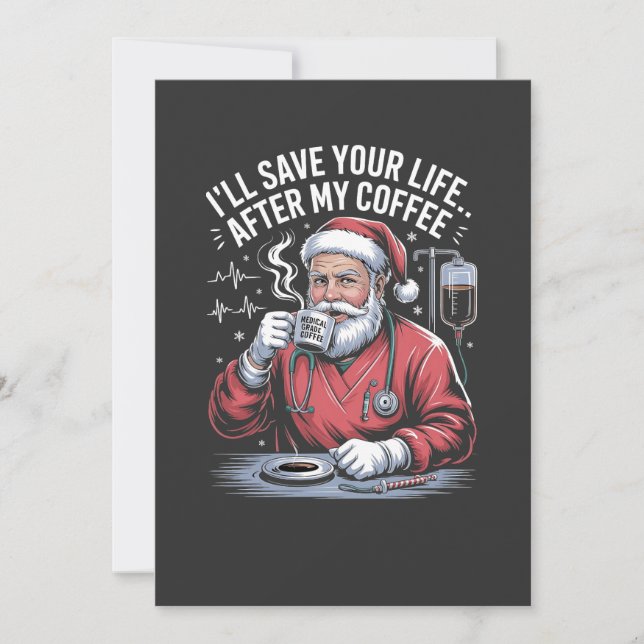 Anúncio Vou Salvar Sua Vida Depois Do Meu Café De Natal (Frente)