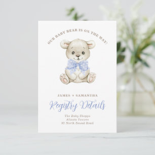 Anúncio Watercolor Baby Bear Blue Arco QR Code Registro