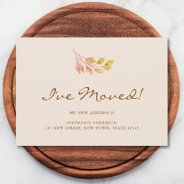 Anúncio Watercolor Fall Foliage I've Moved Moving