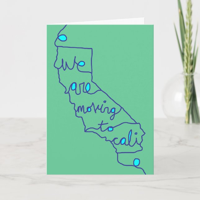 Anúncio we are moving to cali (Frente)
