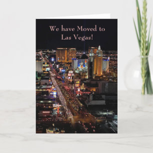 Anúncio We have Moved to Las Vegas! Announcement Card