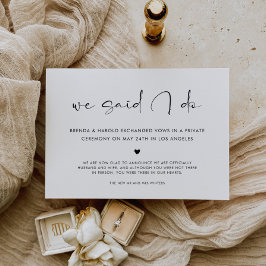 Anúncio We Said I Do Wedding