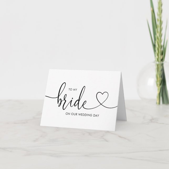 Anúncio Wedding Card to my Bride on our Wedding Day (Frente)