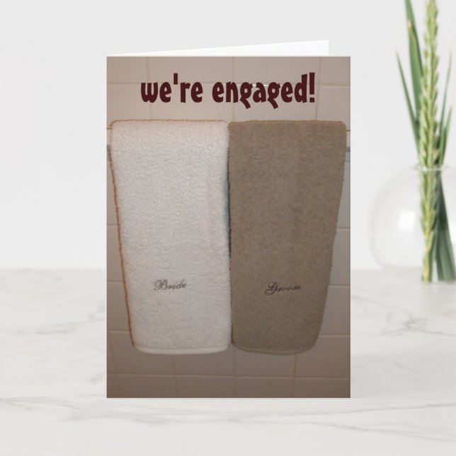 Anúncio "we're engaged!" announcement (Frente)