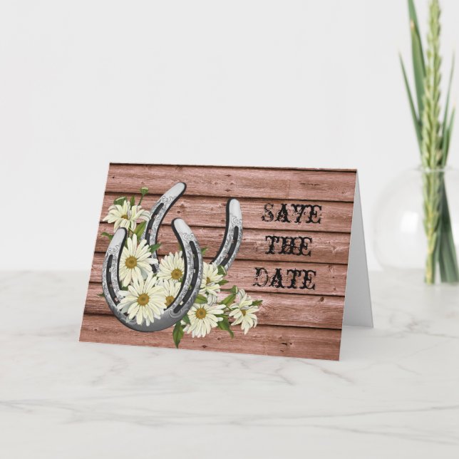 Anúncio Western Save the Date (Frente)