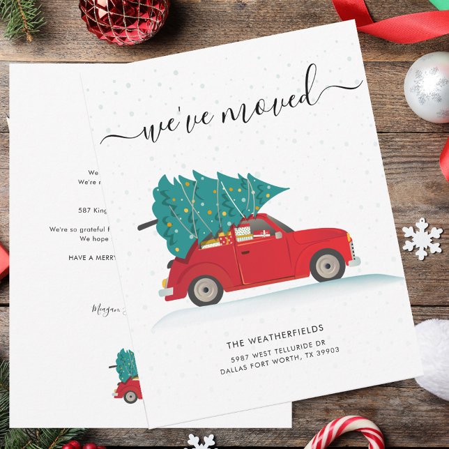 Anúncio We've Moved Christmas Holiday Moving (We've Moved Christmas Holiday Moving Announcement)