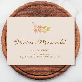 Anúncio We've Moved Fall Foliage Moving