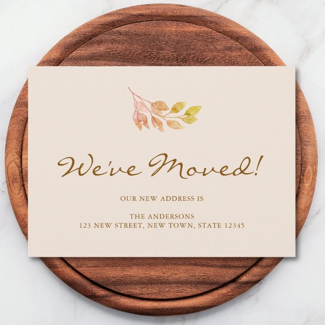 Anúncio We've Moved Fall Foliage Moving (Criador carregado)