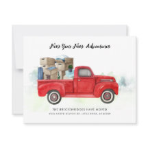 We've Moved New Year Moving Announcement Card