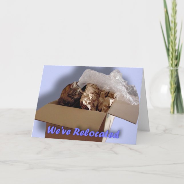 Anúncio We've relocated. We have moved. New address home (Frente)