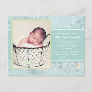 Anúncio William Renee Birth Announcements
