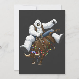 Anúncio Yeti Piloto de Touro Papai Noel Rodeio de Natal We