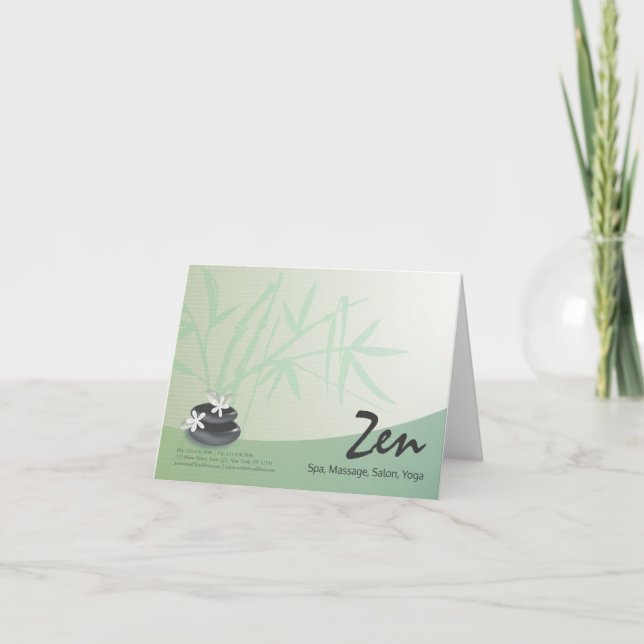 Anúncio ZEN Stone Bamboo YOGA SPA Massagem Terapêutica Sal (Frente)