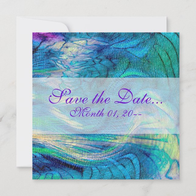 Anúncios coloridos de arte de peacock Abstrato (Frente)