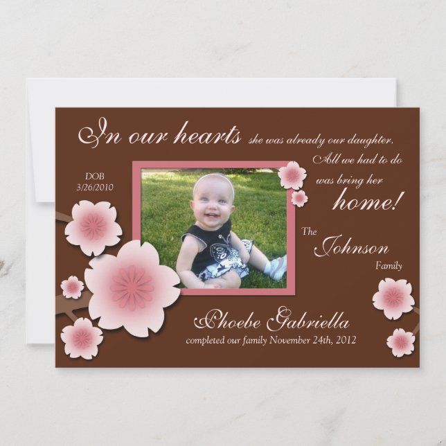 Anúncios de adoção do Flor e do Castanho de Cereja (Frente)