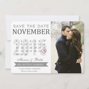 Anúncios de Calendário Salve a Data Casamento