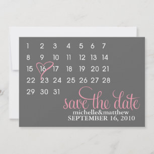 Anúncios de Calendário Salve o Dia do Casamento