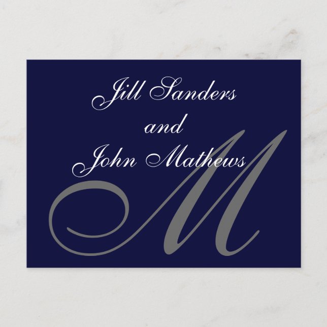 Anúncios de Cartões Postais para Salvar a Data da  (Frente)