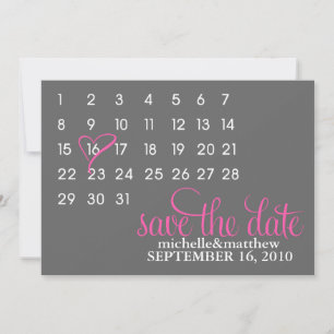 Anúncios de casamento Salvar data no calendário