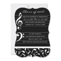 Anúncios de convite para Festas de formatura de mú