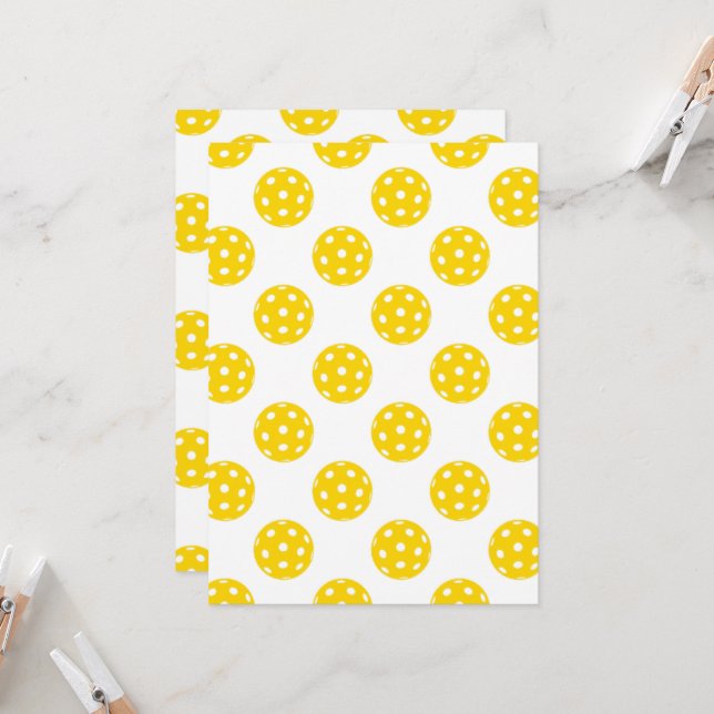 Anúncios de Convites para Cartões de Pickleball  (Frente/Verso In Situ)