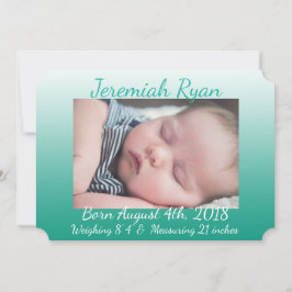 Anúncios de Foto de Bebê Verde Personalizado