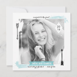 Anúncios de Graduação de Fotos em Boho Chic