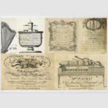 Anúncios de instrumentação musical papel de desvin