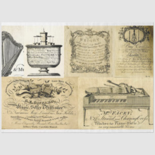 Anúncios de instrumentação musical papel de desvin