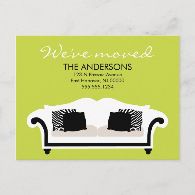 Anúncios de Mudanças com Decoração Sofisticada (Frente)