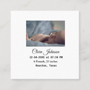 Anúncios de nascimento adicionar data de foto hora