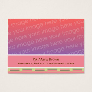 Anúncios de Nascimento da Foto do Bebê