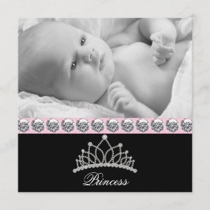 Anúncios de Nascimento de Bebê Princesa Rosa