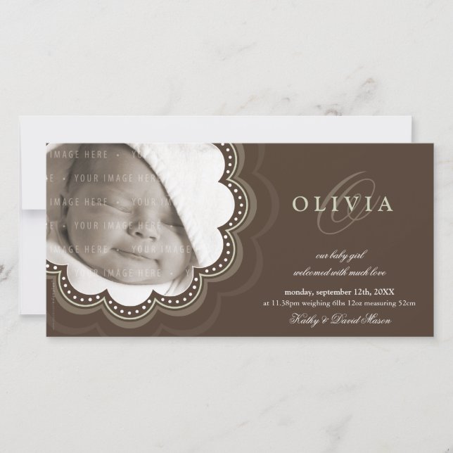 ANÚNCIOS DE NASCIMENTO DE FOTO: (Frente)