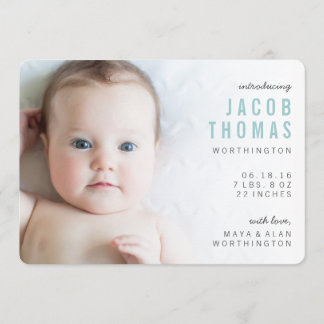 Anúncios de nascimento de um Rapaz de Fotos Modern