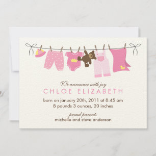 Anúncios de Nascimento do Bebê no Dia da Seca