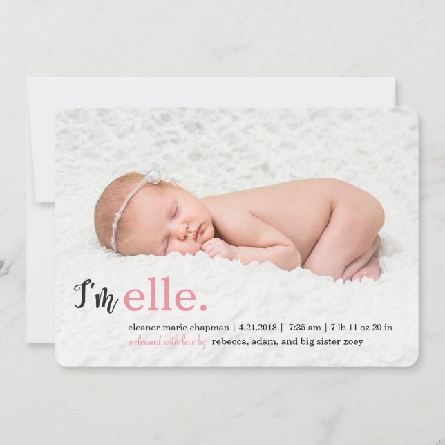 Anúncios de Nascimento Moderno do MEU NOME (Frente)