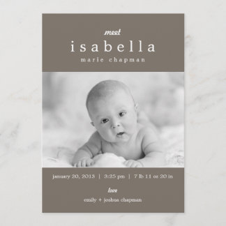 Anúncios de nascimento MODERNOS