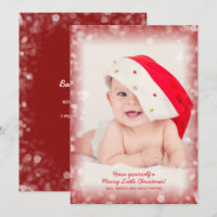Anúncios de natal da foto do bebê de Natal