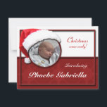 Anúncios de Natal do Santa Hat<br><div class="desc">Um jeito bonito e elegante de anunciar seu novo presente pré-Feriado!</div>