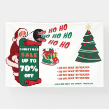 Anúncios de promoção de vendas comerciais de Natal