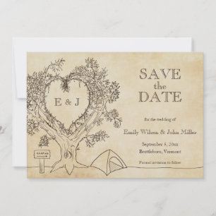 Anúncios de Save the Date de Casamento ao Ar Livre