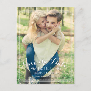 Anúncios de Save the Date de Moldura Chique