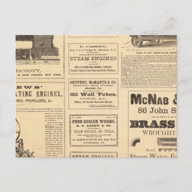 Anúncios do New York Oil (Frente)