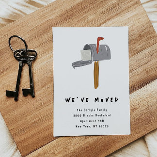 Anúncios Ilustrados de Mudança de Caixa de Correio